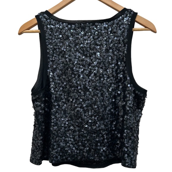 EXPRESS Sequin Crop Tank Top Size L - Picture 3 of 10